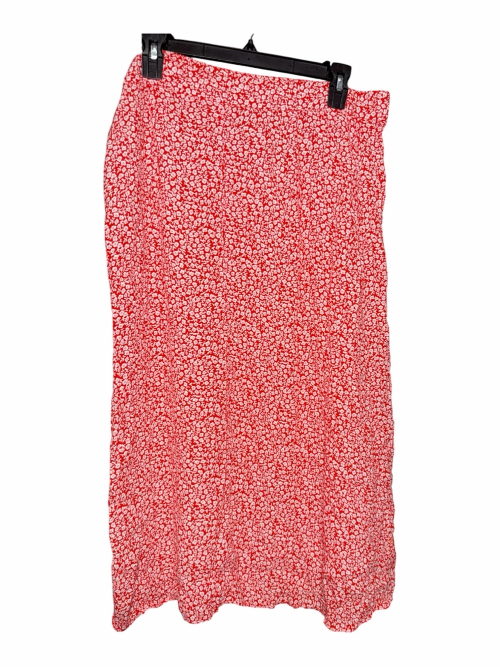 H&M Red and White Floral Maxi Skirt - Women